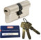 ABUS EC660 Profil-Doppelzylinder Länge (a/b) 30/50mm (c=80mm) mit 10 Schlüssel, mit Sicherungskarte …