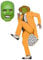 Mjparty Herren-Kostüm The Mask Deluxe, Jim Carrey, 90er Jahre, Gangster Zoot-Anzug, Maske inklusive