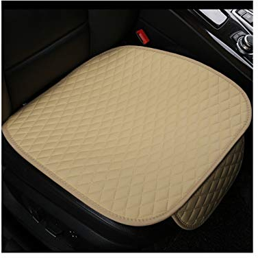 GUOCU Auto Sitzkissen Kissen - Bambuskohle Atmungsaktiv Auto Sitzkissen Kissen,Beige,Vordersitz
