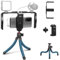 Smartphone Video Rig Handy Stabilizzatore per appassionato di video mobili, 2 supporti per scarpe fredde 2 dimensioni della presa 1/4 compatibili per iPhone 15 14 13 12 Pro Max 2 Huawei Mate 60