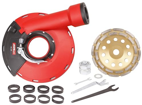 Aidelife Dust Shroud for Angle Grinders 180mm+Diamond Grinding Cup Wheel 180mm