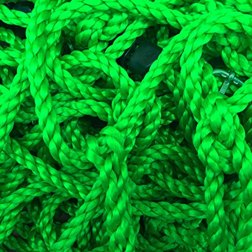 Loggyland Kletternetz Höhe 2,00m x Breite 1,50m (2,00 Meter hoch, 1,50 Meter breit) ohne Holzkonstruktion (hellgrün)