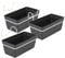 3 x Hängetopf Blumenkasten Pflanztopf Set mit Haken Halterung Hänge Kasten Wand