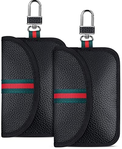 Keyless Go Schutz, 2 STK Keyless Go Schutz Autoschlüssel Tasche, schlüsseltasche Autoschlüssel RFID Schlüsseletui Funkschlüssel Abschirmung für Autoschlüssel Safe