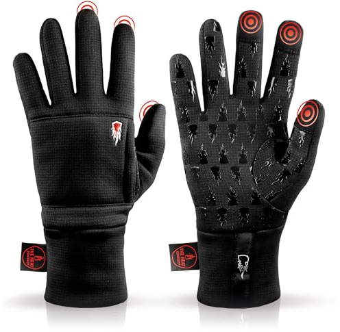 THE HEAT COMPANY – Wind PRO Liner - Windabweisend- Premium Qualität - Wasserabweisend - Touchscreen Handschuhe Herren & Damen - Winterhandschuhe: Fahrradhandschuhe & Laufhandschuhe