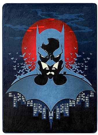 Northwest DC – Batman Silk Touch Überwurfdecke, 116,8 x 152,4 cm, Anti-Held