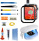 Agzssl Frontbildschirm-Ersatz für Apple Watch Serie 4, Glaslinse, Touch-Digitalisierer, Reparatur-Set mit Werkzeugen und Anleitung (kein LCD-Bildschirm), 44 mm