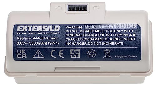 EXTENSILO Akku Ersatz für iRobot 4446040, BC674 für Home Cleaner Heimroboter (5300 mAh, 3,6 V, Li-Ion)
