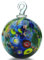 QFkris 10,2 cm mundgeblasene Glaskugeln zum Aufhängen von Gärten, Fenstern, im Freien, Hexenkugeln, Glasornament