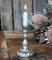 Kerzenhalter Kerzenständer antik Silber Glas Landhaus Vintage Shabby Chic Antique