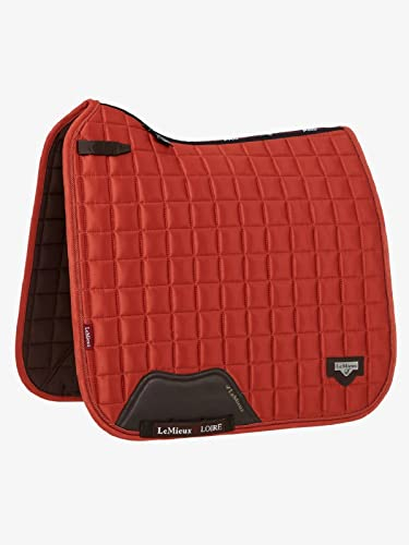 LeMieux Dressur Schabracke Sattelunterlage Loire Classic Satin Square in Sienna, Größe:L, LeMieux:Sienna