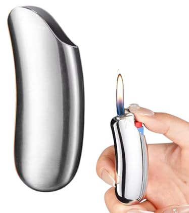NIVEK Premium Metal Lighter Case Cover Sleeve Holder Pouch Luxury Gentlemens Holster Fits BIC Lighter Full J6 Standard Size Silver Elegant