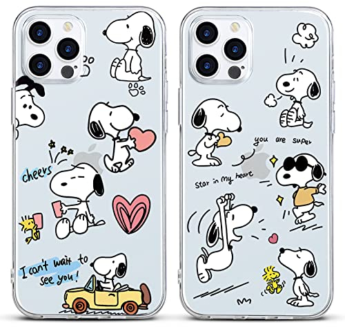 nurkorki [2 Stück Schutzhülle für iPhone XR Hülle 6,1, Handyhülle Niedlich Karikatur Muster Weiches Transparente TPU Silikon Einzigartige Lustig Beschützen Hülle für iPhone XR