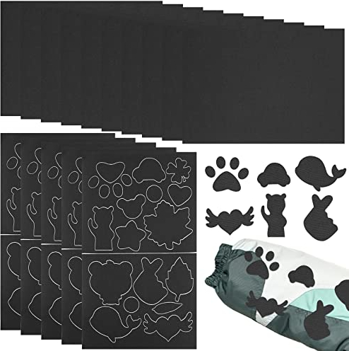 Daunenjacke Flicken Reparaturset, 15 Blatt, Reparaturflicken Daunenjacke, Selbstklebende Reparaturflicken für Daunenjacke, Flicken Patches für Jacken, Zelte