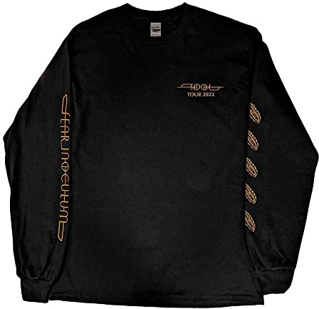 Tool T Shirt Spiral Tour 2022 Band Logo Official Mens Black Long Sleeve S