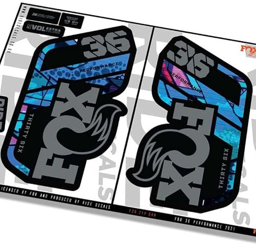 Fox 36 Performance 2021 Fork Decals - Graffiti - Licensed by Fox GLOSS