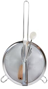 Pradel Excellence - PUST002018 - Moulinette Manuelle à Coulis - Moulin en Acier Inoxydable, Manche ABS - à Suspendre - Ustensile de Cuisine Multifonction, Argenté