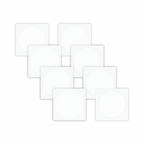 Pegatinas Anticolision - Pack 32u - Vinilos Para Cristales - Vinilo Adhesivo - Vinilo adhesivo cristal Para Ventana - Pegatinas Circulares - Vinilos Puerta Cristal - Pegatina Decorativa (Blanco, 8)