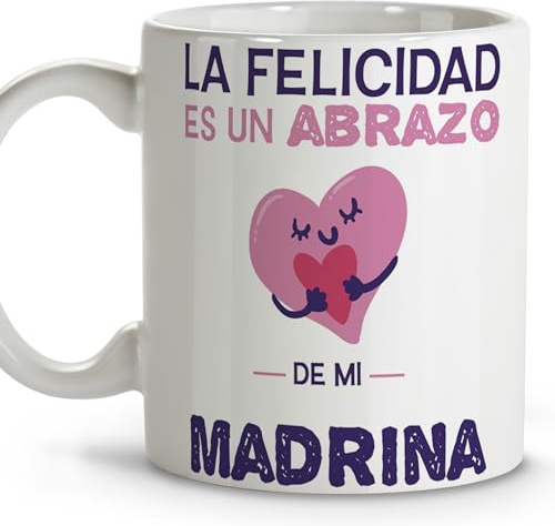 LolaPix Mug marraine. Mugs originales à offrir. Cadeau marraine. Cadeaux pour marraines. Mug en céramique 330 ml. FBA 2024