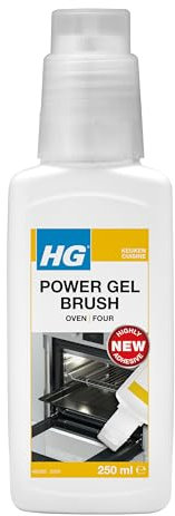 HG Power Gel Bürste, Backofenreiniger, Entferner von verbranntem Fett, Entfetter, Küchenreiniger, 250 ml