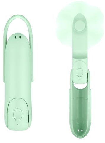 Venforze Mini Fan Handheld, 3 Speeds Rechargeable Quiet HandFan[12-24 Working Hours], 3 in 1 Portable USB Fan with Flashlight, use as Power Bank for Travel, Home and Women Makeup