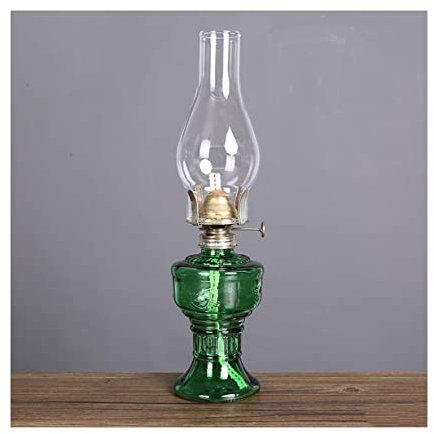 UNbit Kerosinlampe, Öllampe, winddicht, mit klarem Glas, Öllichter, Butter-Buddha-Frontlicht, verstellbarer Schalter, Kerosinlampe, Heimbeleuchtung, kleine Öllaterne(Color:C)
