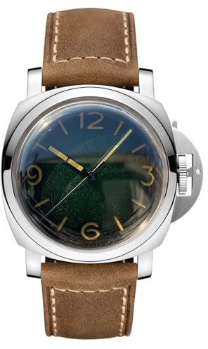 Burnside Steeldive SF767, NH35, DD Saphir, Lume, Kronenschutz, Grün, 1000 m Tauchen, BNIB, grün, Armband