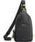 Kattee Sling Bag für Damen Gürteltasche aus Leder Kleine Brusttasche Umhängetasche mit RFID-Blockierung für Reisen und Outdoor