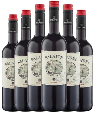 Balatonboglári Rotwein Balaton 75 cl Rotwein (Karton mit 6 Flaschen von 75 cl)