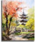 vooiceofco Peinture Numero Adulte,Peinture par Numero Adulte,Peinture Numero Enfant,DIY Peinture Acrylique pour Adultes débutants Facile sur Toile,40×50 cm sans Cadre-Paysage de Kyoto