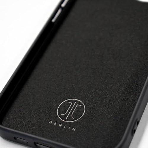JT Berlin BackCase Pankow Soft Silikon Hülle für Apple iPhone 16 Pro | Schwarzes TPU Case mit Fallschutz bis 1m, Wireless Charging kompatibel, Anti-Fingerabdruck und verstärkten Ecken.