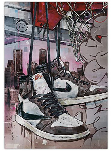 Jos Hoppenbrouwers AirJordan 1 High Travis Scott Kunstdruck 29,7 x 42 cm (A3)
