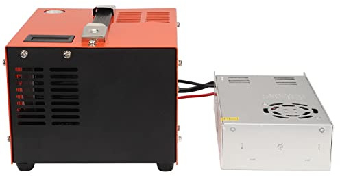 12 V DC-betriebene Luftpumpe mit AutoStop, Echtzeit-Temperaturanzeige, Geeignet für Tauchen, Outdoor, Brandbekämpfung, für PCP-Aufpumpen, Paintball-Pistolen, HPA- für Tanks, 300 Bar