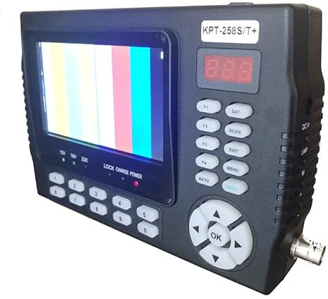 Satfinder, HD+AHD DVB-S2 DVB-T/T2 DVB-C Combotest CCTV-Kamera DVB-T/T2 DVB-C Combosatellite Finder Meter Pk St-5150 258HD,zum Aufstellen einer Satellitenschüssel(KPT-258ST add AHD)