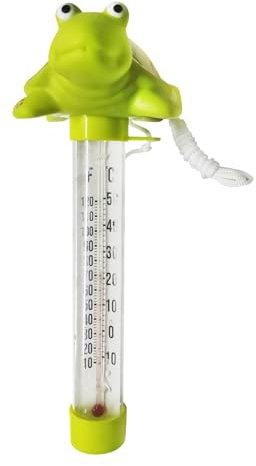 Sharplace Thermomètre de piscine flottant facile à lire, design animal amusant, thermomètre à eau, jauge de température de l'eau pour étang à poissons, Tortue