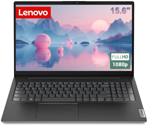 Lenovo Computer portatile per affari e studenti, processore Intel Dual Core, FHD da 15,6 pollici, RAM DDR4 da 8 GB, SSD PCIe da 256 GB, WiFi 6, Bluetooth 5.2, Type-C, HDMI, tastiera numerica, nero