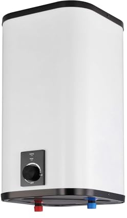SIGO - Chauffe-eau instantané 230 V, chauffe-eau électronique compact, bureau, atelier, maison de vacances, magasin, locaux de services - Raccordement inférieur, 20 l, 2000 W - NAPOLI blanc