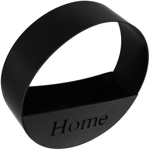 WHAMVOX Black Plastic Hanging Wall Planter for Indoor Plants, Stable Material and Crack Resistant, for Home Decoration and Balcony Use