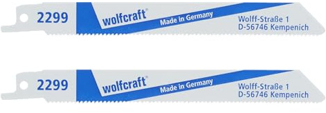 wolfcraft 2 Säbelsägeblätter HSS L=130mm - 2299000