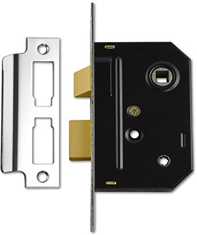 Union Locks 2294 Mortice Bathroom Lock 63mm - Chrome Finish (Visi Pack)