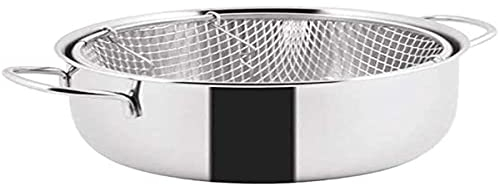 viscio Trading 165878 Friteuse Inox C/Panier aluminium également induction, 24 cm