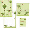 Briefblock - Mappe - Klee mit Marienkäfern - 1 Schreibblock DIN A4 liniert + 15 Briefumschläge DIN lang 7200+657-15M