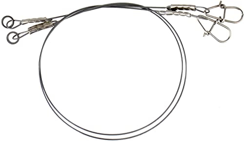 Savage Gear Titanium Jerkbait Stahlvorfach 30cm 0,6mm 25kg 2 Titanvorfächer Stahlvorfach zum Hechtangeln Titanvorfach Spinnvorfach