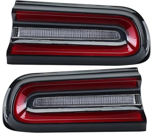 Drezzo Auto Rückleuchte Rücklicht für Dodge Challenger 2015–2018 Rückleuchte Fahrbrems-Stoppleuchten Rücklichter(1Pair)