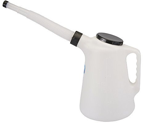 brocca misurino 5 litri di benzina diesel OLIO CON BECCUCCIO FLESSIBILE