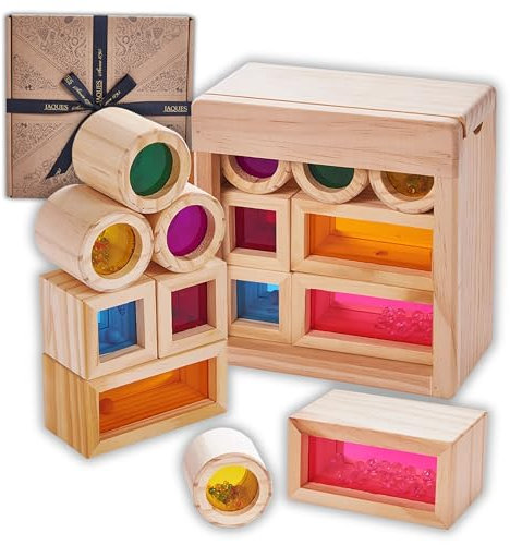 Jaques of London Wooden Blocks | Sensory Toys for Babies | Sound Toys | Wooden Toys | Baby Sensory | Since 1795
