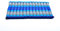 Leewadee Zabuton Rollbare Meditations-Matte Tragbare Sitzmatte Ökologisches Naturprodukt, Kapok, 70 x 70 cm, Blau