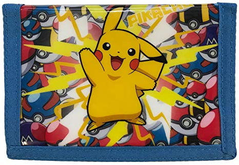 Pokémon Pikachu – Flash Strike ! – Portefeuille 3 volets pour pièces de monnaie et cartes