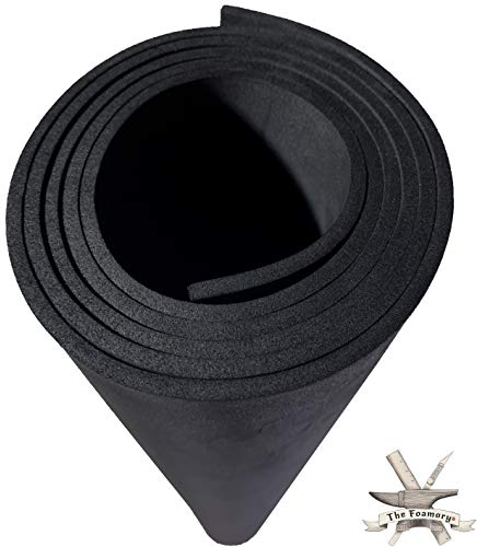 EVA Foam Cosplay - 4mm Thick (2mm to 10mm) - Black or White - Large 35 x 59 Sheet - Ultra High Density 85 kg/m3 - by The Foamory