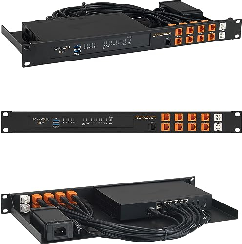 19 Zoll Rack Mount für SonicWall Firewall Appliance - 1U Server Rack Shelf mit Easy Access Netzwerkanschlüsse, Ordnungsgemäß Entlüftet, RM-SW-T9 von Rackmount.IT